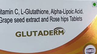 Glutaderm tablets usesin hindi  glutaderm tablets price  glutaderm tablets dose  tablets [upl. by Anilys286]