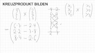 Wie bildet man ein Kreuzprodukt von 2 dreidimensionalen Vektoren [upl. by Ahrens944]