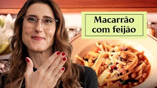 Sopa de Macarrão com Feijão [upl. by Onitselec]