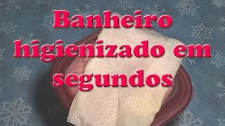 LENÇO UMEDECIDO PARA DESINFETAR E HIGIENIZAR BANHEIRO LIMPEZA DIÁRIA EM SEGUNDOS [upl. by Yemar]