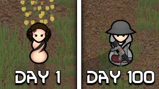 I Spent 100 Days as a Nomad in Rimworld [upl. by Eidac]