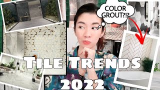 9 Tile Trends in 2022  Lifestyle  Luxury Look  Designer [upl. by Naud674]