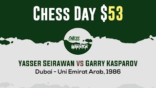 Yasser Seirawan vs Garry Kasparov  Dubai  Uni Emirat Arab 1986 [upl. by Elokcin]