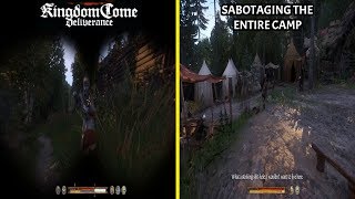 Kingdom Come Deliverance Nest of vipers quest  sabotaging the entire camp [upl. by Viviyan]