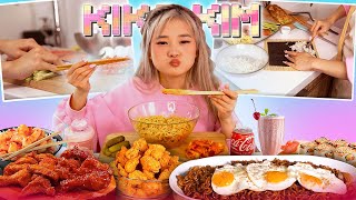 ENG SUB ASMR COOKING amp EATING MUKBANG  ASIAN FOOD KIMBAP RAMEN [upl. by Eedrahs]