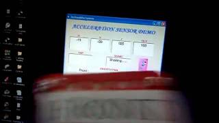 3 Axis Acceleration Sensor Demo Reading Tap Shake Orientation [upl. by Sesom393]