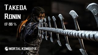 MKX Takeda Ronin Combos 1755 [upl. by Niotna]