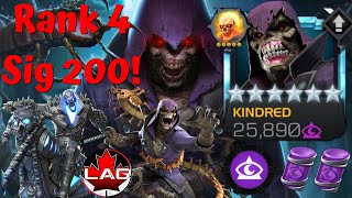 My NEW 6Star Rank 4 Kindred Rank Up amp Gameplay Just A Defender Or New Hercules Lite  MCOC [upl. by Iaka]