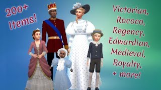 HISTORICAL CUSTOM CONTENT  Sims 4 CC Shopping [upl. by Nhguav816]