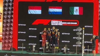 F1 Abu Dhabi Grand Prix Podium Ceremony  Incomplete [upl. by Atoiganap]