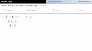 Zadanie 5  trening do matury z matematyki [upl. by Aiuqal]