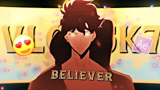 SOLO LEVELING😈🔥 BELIEVER EditAMV 4K [upl. by Annat796]