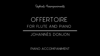 Offertoire by Donjon  Piano Accompaniment [upl. by Eskil]