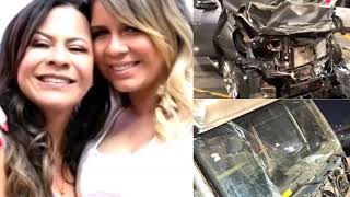 MÃE DE MARÍLIA MENDONÇA SOFRE ACIDENTE DE CARRO EM SÃO PAULO A FRENTE DO CARRO FICOU DESTRUÍDA [upl. by Dorn744]