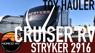 2021 Cruiser RV Stryker 2916 Toy Hauler Upgraded and New Design [upl. by Rabelais541]