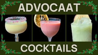 3 CHRISTMAS COCKTAILS you can make with Advocaat Egg Nog Alternative [upl. by Blain569]