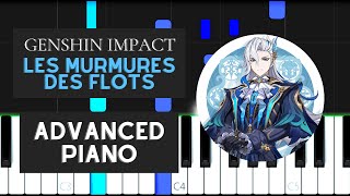 Les Murmures Des Flots Advanced Piano Tutorial  Genshin Impact [upl. by Ellmyer]