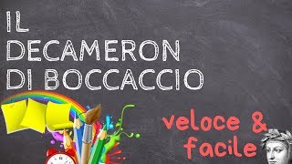 Il Decameron di Boccaccio spiegato facile e veloce [upl. by Mckenzie]