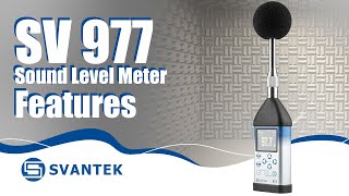 Class 1 Sound Level Meter  Vibration Level Meter  SV977  Features  SVANTEK [upl. by Aelrac13]