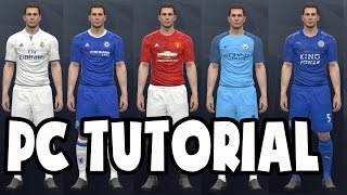 PES 2017 PC Original Kits and Licences Patch Download Link  Tutorial Pro Evolution Soccer 2017 [upl. by Yaned]