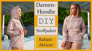 Hoodie Leo nähen ohne Schnittmuster  einfach und schnell  DIY mit Annas Nähschule [upl. by Canon252]