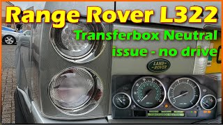 Range Rover L322  transferbox neutral  no drive  fixed [upl. by Tessa241]