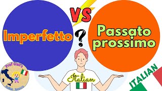 IMPERFETTO vs PASSATO PROSSIMO  A comparison of Italian past tenses [upl. by Honniball]