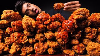 ASMR EATING 😱 50 CHICKEN 🍗 KFC HOT WINGS  FOOD VIDEOS [upl. by Meehyr]