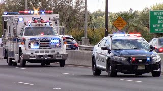 Police Cars Fire Trucks And Ambulances Responding Compilation Part 12 [upl. by Atiuqahs]