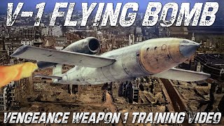 The V1 Flying Bomb  Training Video In English  Vergeltungswaffe 1 quotVengeance Weapon 1quot  Upscaled [upl. by Elawalo]