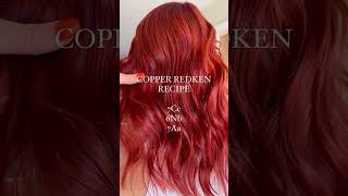 Vivid Copper with Redken Shades EQ 🔥 redken redkenrecipe shadeseq [upl. by Omik]