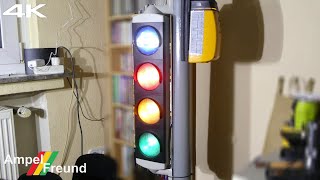 4K SWARCO Futura Mini LED Bicycle Traffic Light Ø100 [upl. by Jessabell]