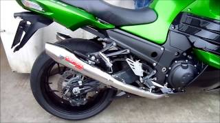 KAWASAKI ZZR 1400 2012 GPR SCARICO GPR EXHAUST SYSTEM GPR AUSPUFF ZZR 1400 [upl. by Adnovahs746]