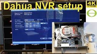 Dahua NVR unboxing and setup  step by step 2019 [upl. by Anauqes910]