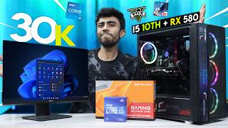 30000 Rs Super Intel i5 Gaming PC Build🔥 With GPU Complete Guide🪛 Gaming Test 10th Gen 8GB GPU [upl. by Ennaid]