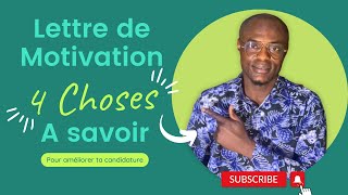 Comment rédiger une Lettre de Motivation Efficace [upl. by Cummine16]