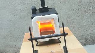 Blacksmiths Single Burner Propane Forge with Stand for Knife Making Farriers [upl. by Trabue624]