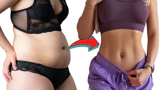 Best 7 Exercises For Flatter stomach 7 Days Lose Belly Fat Challenge [upl. by Winstonn]