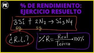 RENDIMIENTO PORCENTUAL  EJERCICIO RESUELTO [upl. by Bink]