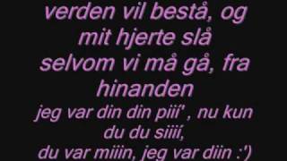 Jeg var din med lyrics [upl. by Annavas]