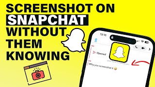 How To Screenshot On Snapchat Without Them Knowing  2024 [upl. by Ilke]