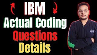 IBM Coding Questions Asked  IBM Backend Developer Coding Questions  Actual Questions Asked [upl. by Saile]