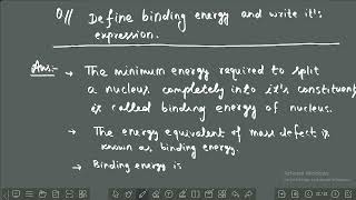 Binding energy I Nuclei I CBSE [upl. by Dulcia]