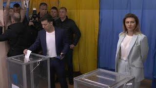 Ukraine presidential election voting underway [upl. by Sire486]