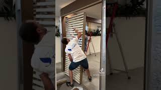 Installation du BriseSoleil Orientable COULISSANT à notre showroom  partie 1 🫣 showroom bso [upl. by Ries]