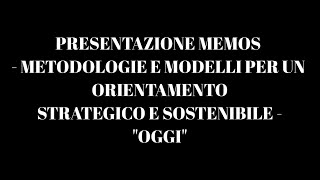 02 Presentazione Memos [upl. by Ntsyrk]