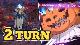 2 TURN Halloween ORIGINAL DEMON Event Boss Seven Deadly Sins Grand Cross [upl. by Saenihp18]