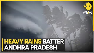 Cyclone Michaung makes landfall in Andhra Pradesh toll rises to 12 in rainhit Chennai  WION [upl. by Arikahs]