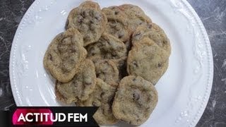 Cómo hacer galletas de chispas de chocolate  ActitudFEM [upl. by Regdor]