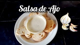 Salsa de Ajo  Receta Súper Fácil [upl. by Erehc757]